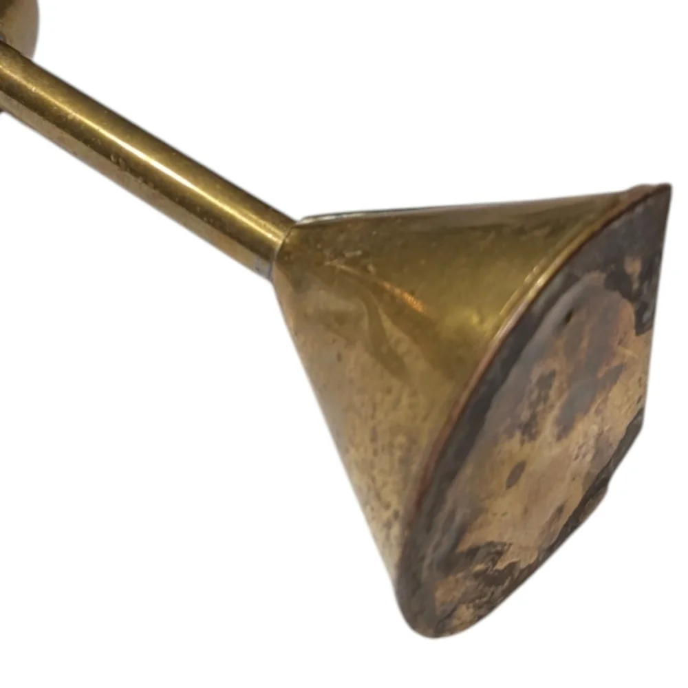 Antique Dutch Brass whale oil lamp. 14